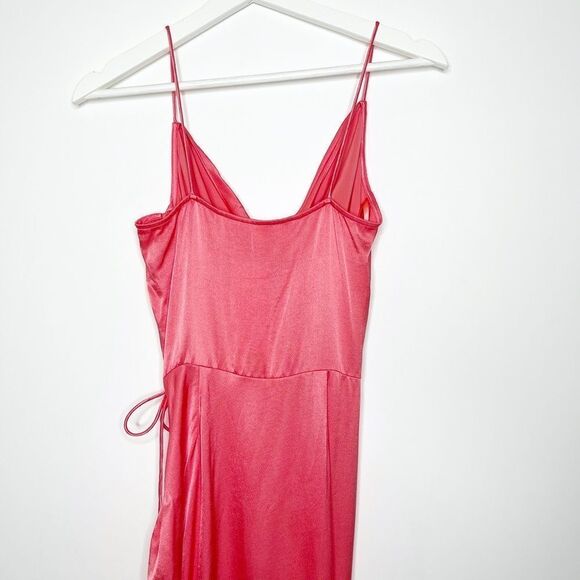 VERONICA BEARD Natasha Satin Rushed Maxi Dress - Picture 7 of 11